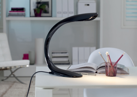 Black Ambiana Desk Light High Res Lifestyle